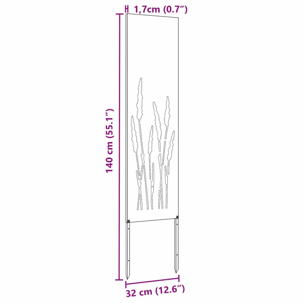Schermo per privacy in giardino Traforo Bianco 32 x 140 cm CFW7622374