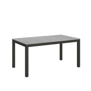 Tavolo allungabile 160/264x90 cm Everyday Evolution colore cemento telaio e gambe antracite