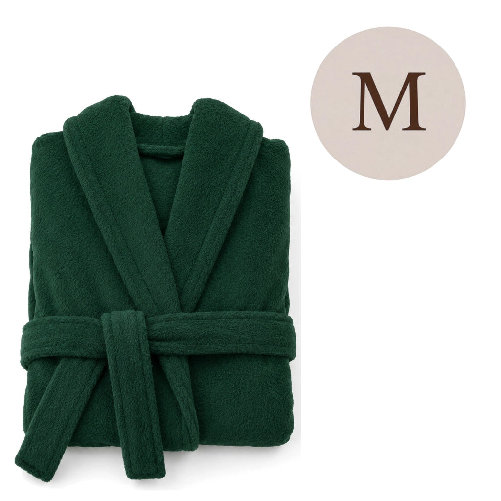 Satoka, Accappatoio 100% Cotone con Cappuccio, Verde