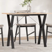 Tavolo da Pranzo Telaio a Y 100x50x75 cm Legno Pino e Acciaio