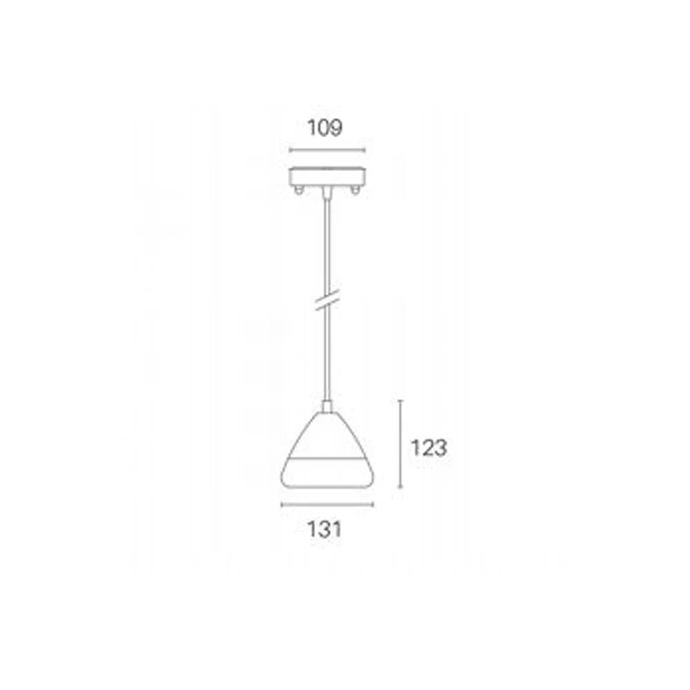 Sospensione Da Esterno Graal Alluminio E Termoplastica Tortora Led 20W 4000K