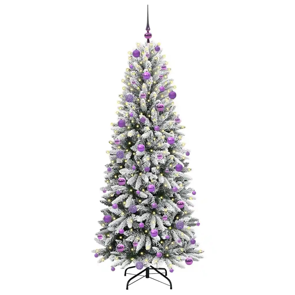 Albero di Natale artificiale con 300 LED Bianco 180 cm 3396051
