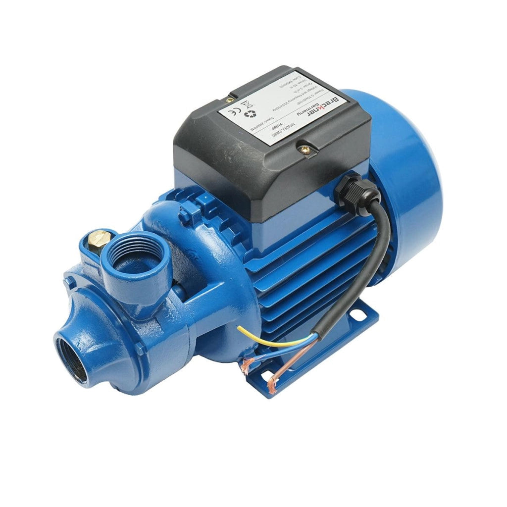 Elettropompa Periferica Breckner Germany Pompa acqua di superficie QB80, 750W, 45L/min, Profondità 50m, 220V, Ghisa, IP54