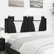 Cuscino Testiera Viana Nero e Bianco 160 cm in Similpelle 374802