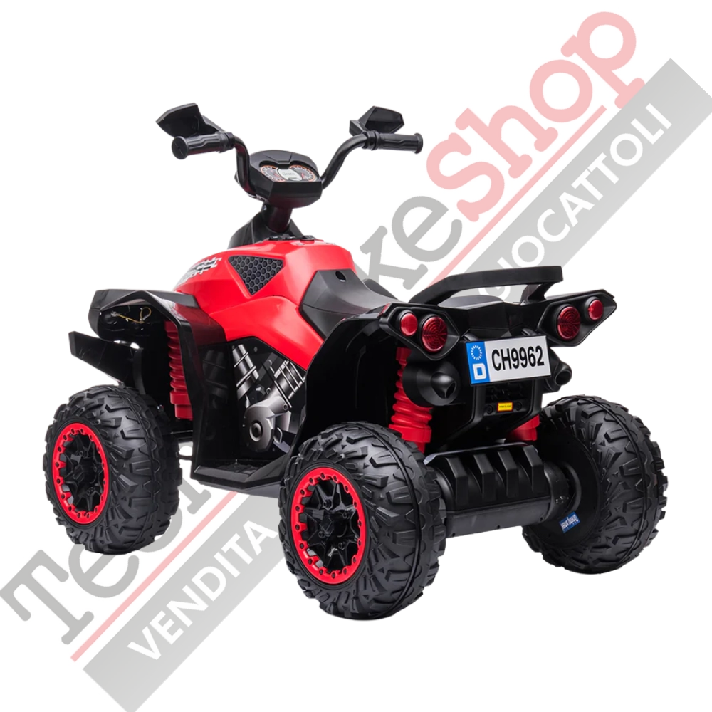 Quad Elettrico per Bambini Quad Medio Sport 12V-Rosso