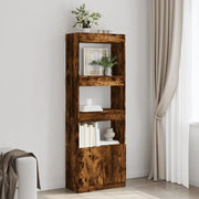 vidaXL Credenza Rovere Fumo 63x33x180 cm in Truciolato