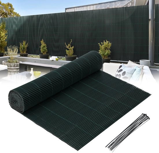 Pannelli di separazione per giardino e terrazza in PVC, 1x3m, resistente al vento e al tempo, UV resistente.