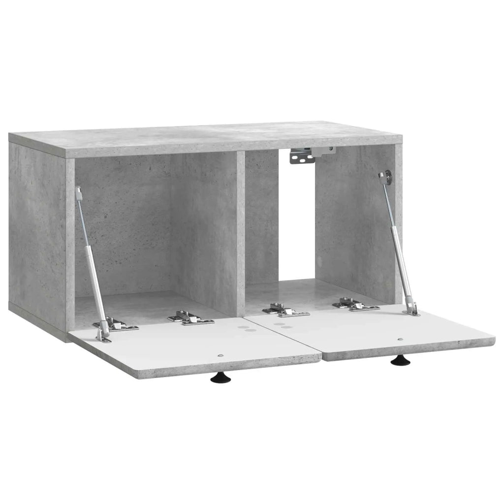 Mobile Porta TV da Muro 59,5 x 31 x 30 cm Grigio Cemento 899218