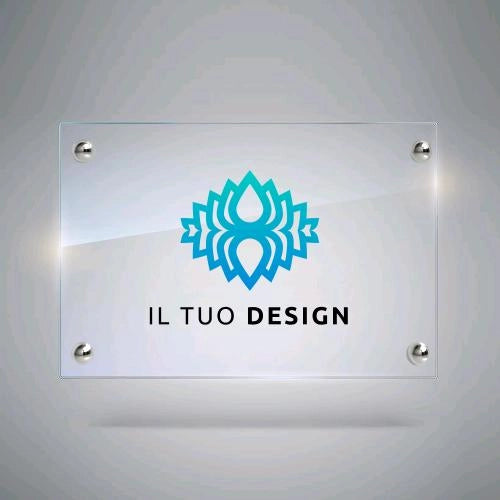 Vetro Sintetico Pretagliato Liscio Bianco Opalino 50x25 cm da 2mm Termoformabile