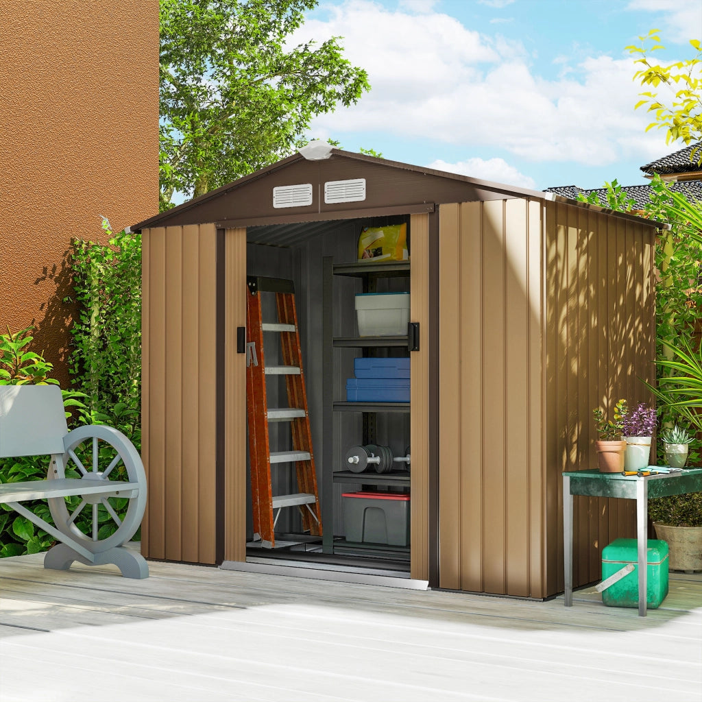 Casetta da giardino ¨C zephmum ¨C caqui 213x130x185 cm