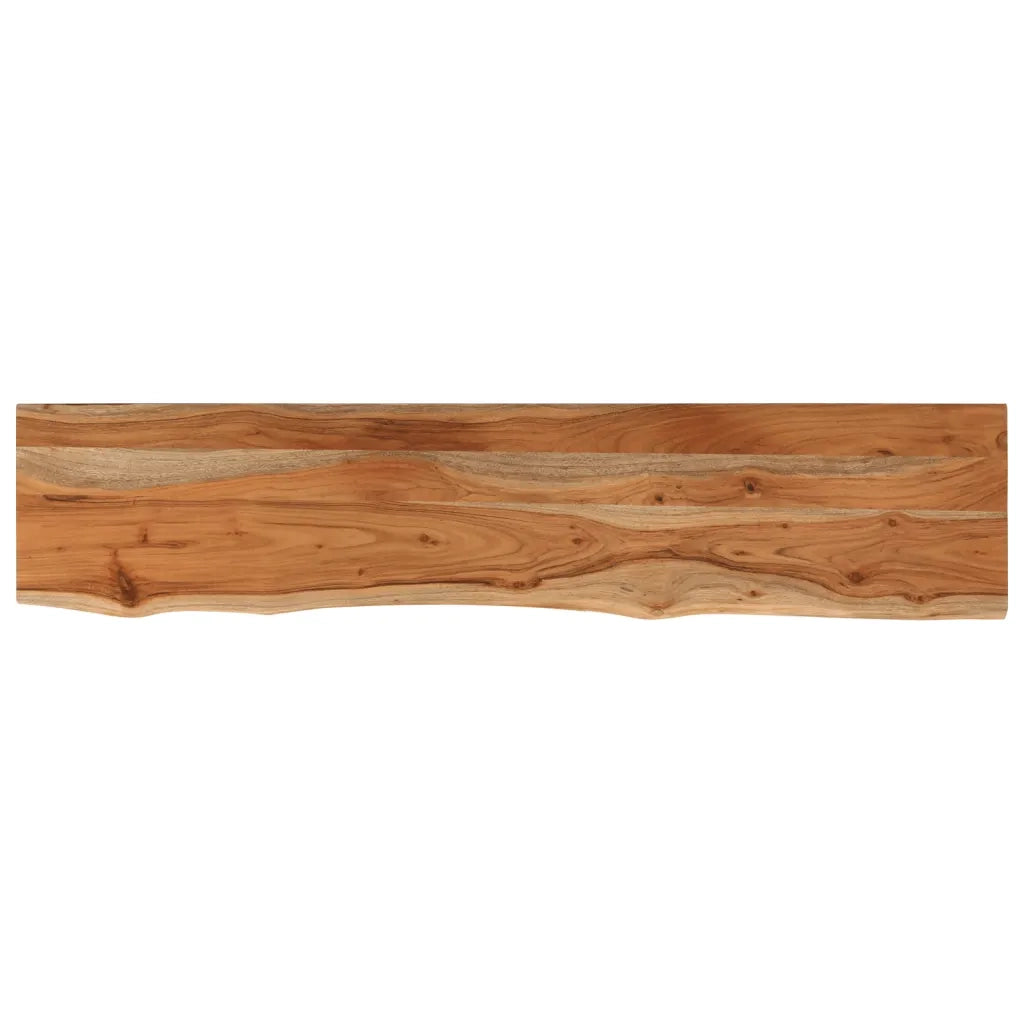 vidaXL Mensola Muro 100x20x3,8cm Rettangolare Legno Acacia Bordi Vivi