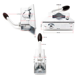 Servotimone con ruota 362 kg Ruotino per carrello appendice con supporto e morsetti
