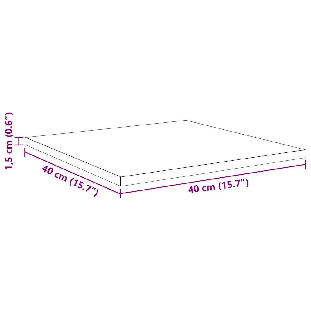vidaXL Scaffale 4 pcs Marrone 40 x 40 x 1.5 cm Legno multistrato