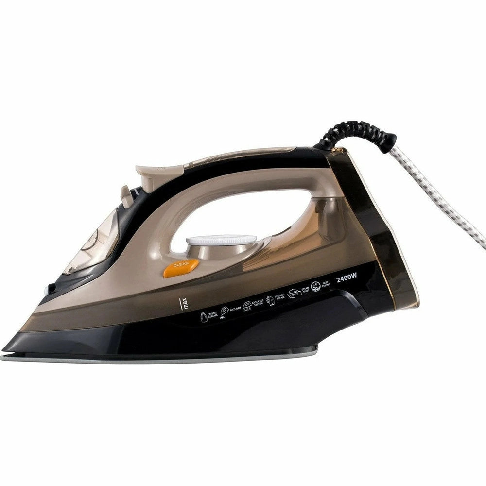Trade Shop - Ferro Da Stiro A Vapore Con Piastra In Ceramica 2400w 380 Ml Funzione Spray Autopulente -