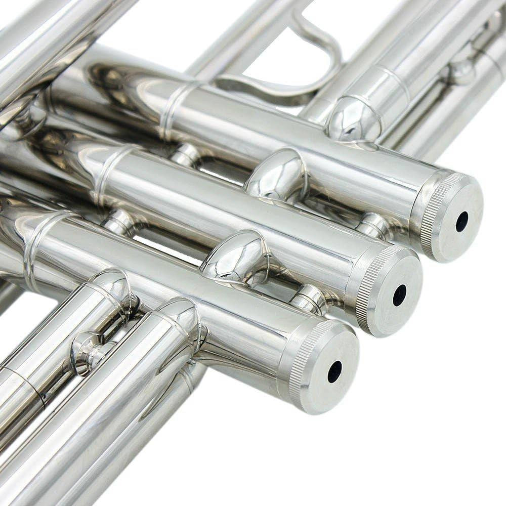 Trade Shop - Tromba Sib B Flat In Ottone Exquisite Con Bocchino Guanti Strumento Musicale -