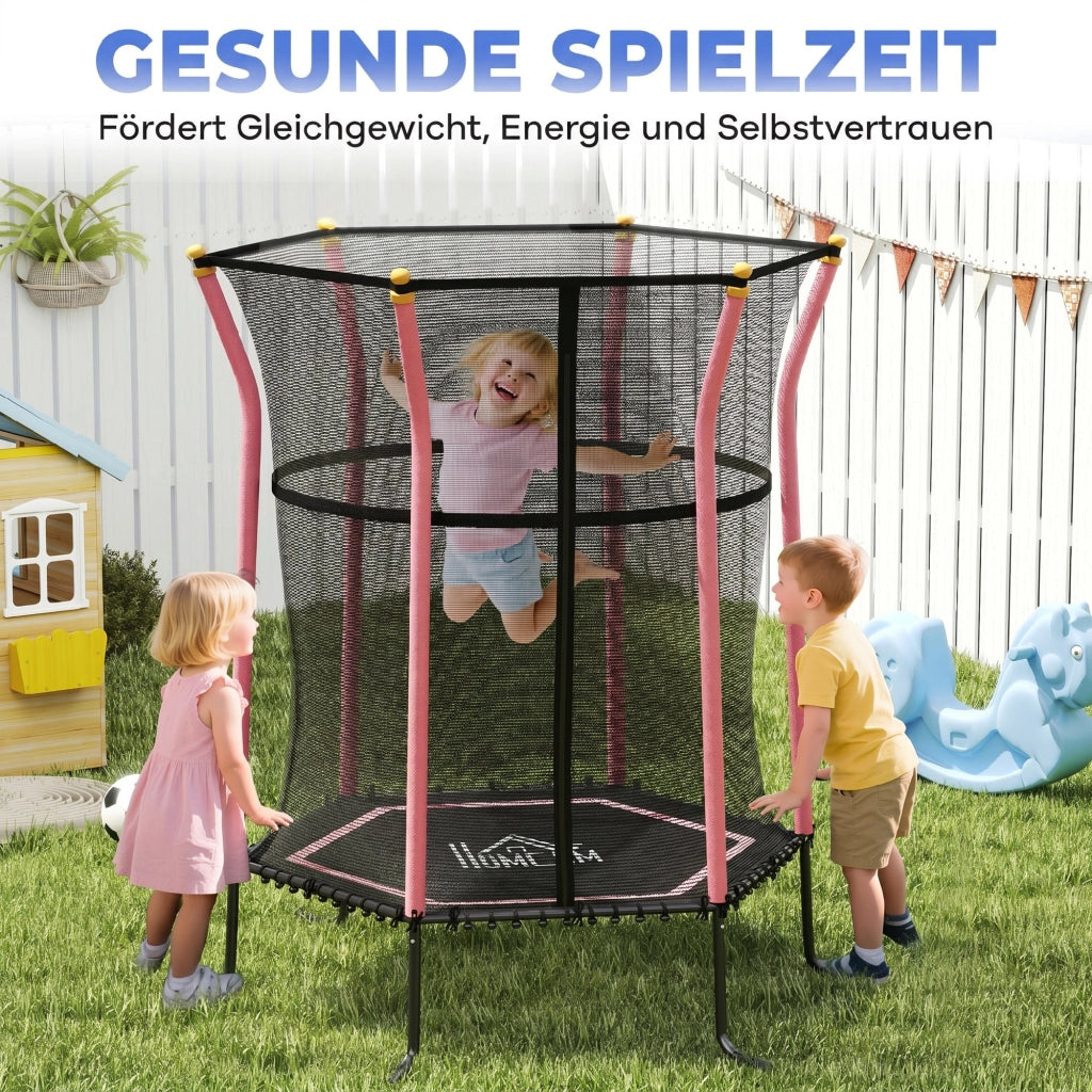 Trampolino per bambini ¨C zephmum ¨C 163.5 cm con rete di sicurezza
