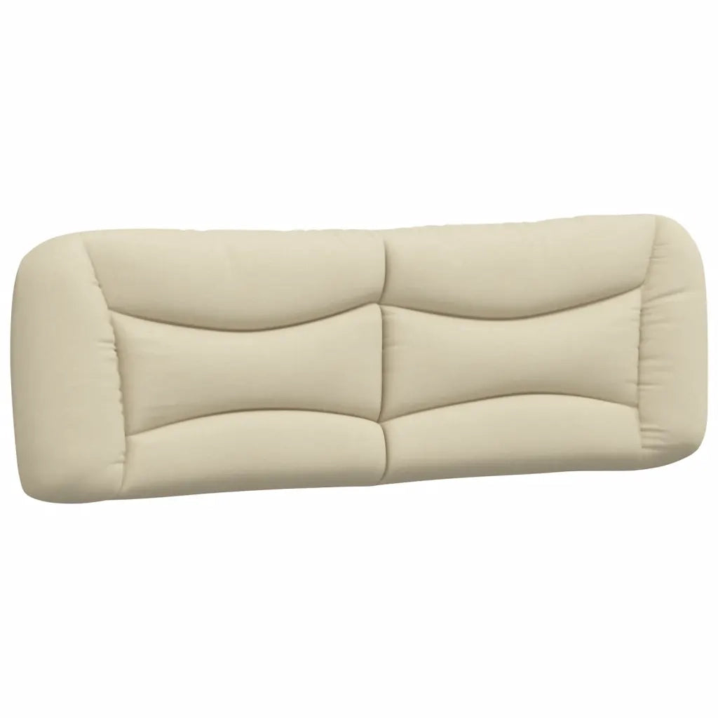 Cuscino Testiera Hvar Crema 160 cm in Tessuto CFW2719457