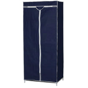ARMADIO IN TESSUTO STAND APPENDIABITI DA TERRA STENDER PORTA ABITI PORTATILE Blu