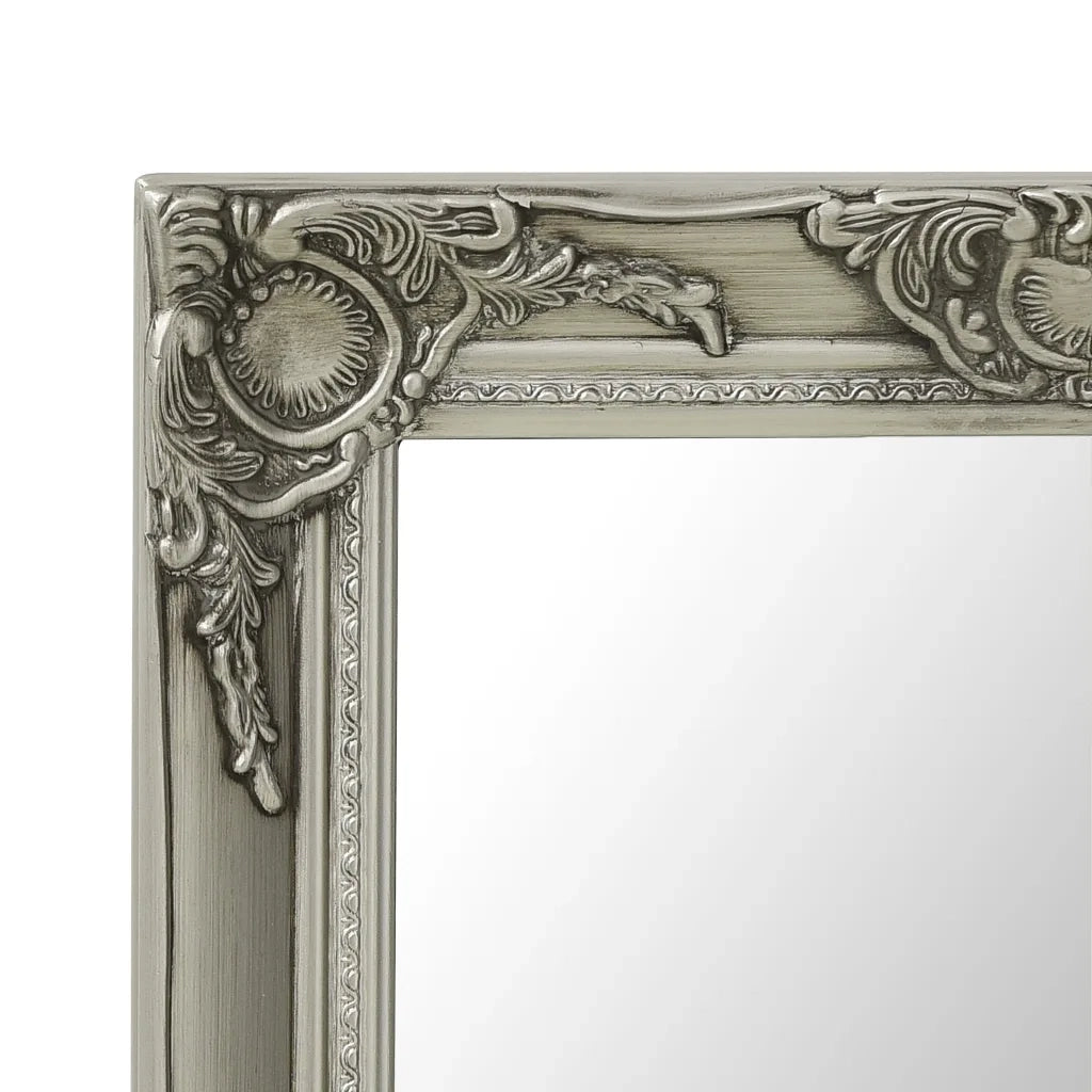 Specchio da Parete Stile Barocco 50x60 cm Argento cod mxl 42453