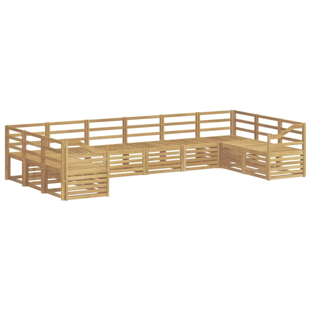 Set di divani da esterno 10 pcs Bianco 363 x 185,5 x 73 cm 3392599