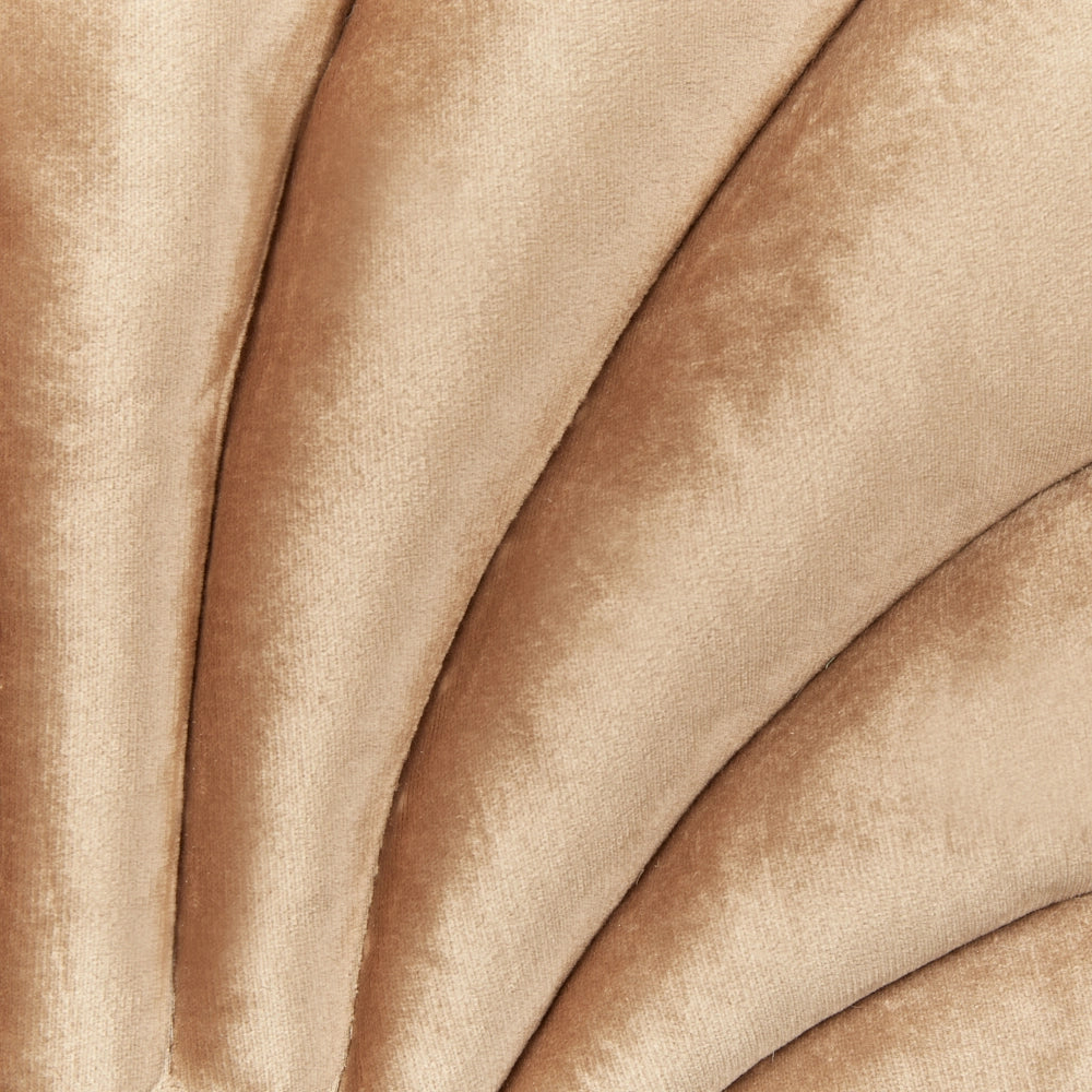 Cuscino decorativo in velluto a forma di conchiglia beige a tinta unita soggiorno camera da letto