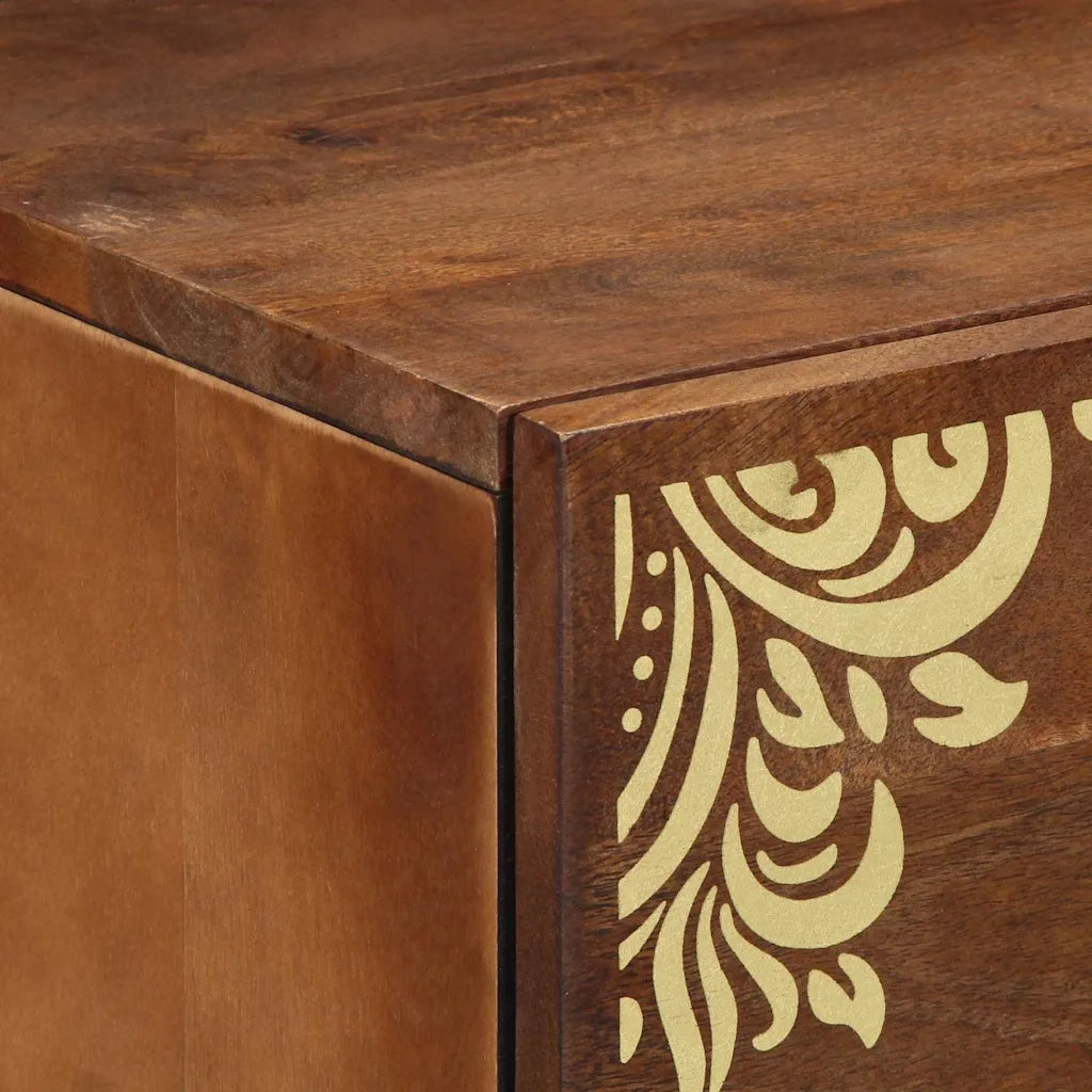 Armadio da Notte con cassetto Marrone miele 50 x 33 x 62 cm 4018745