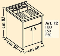 Mobile Lavatoio da Esterno in Polipropilene e Alluminio 50x50x83 cm Bianco