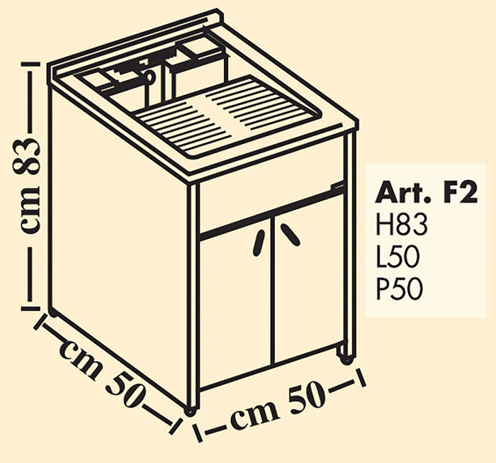 Mobile Lavatoio da Esterno in Polipropilene e Alluminio 50x50x83 cm Bianco