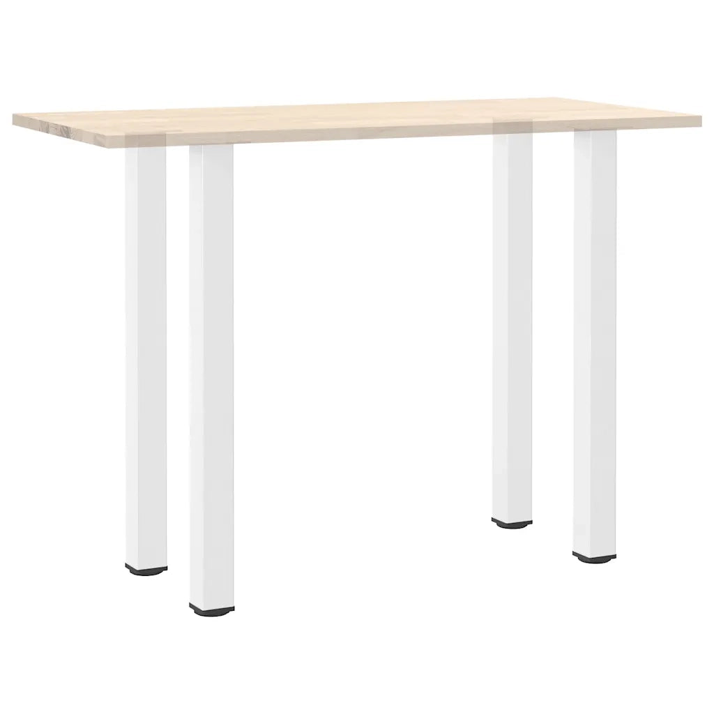 Gambe per tavolo da bar 4 pz bianche 110-112 cm in acciaio 4012481