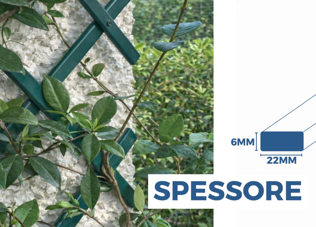 Traliccio Estensibile In PVC Per Piante Rampicanti Recinzione Giardino Balcone - 100x100 - Bianco