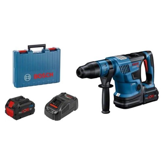 Martello perforatore a batteria SDS Max GBH 18V-36 C con due batterie ProCORE 5.5Ah + caricatore GAL 1880 CV scatola standard BOSCH