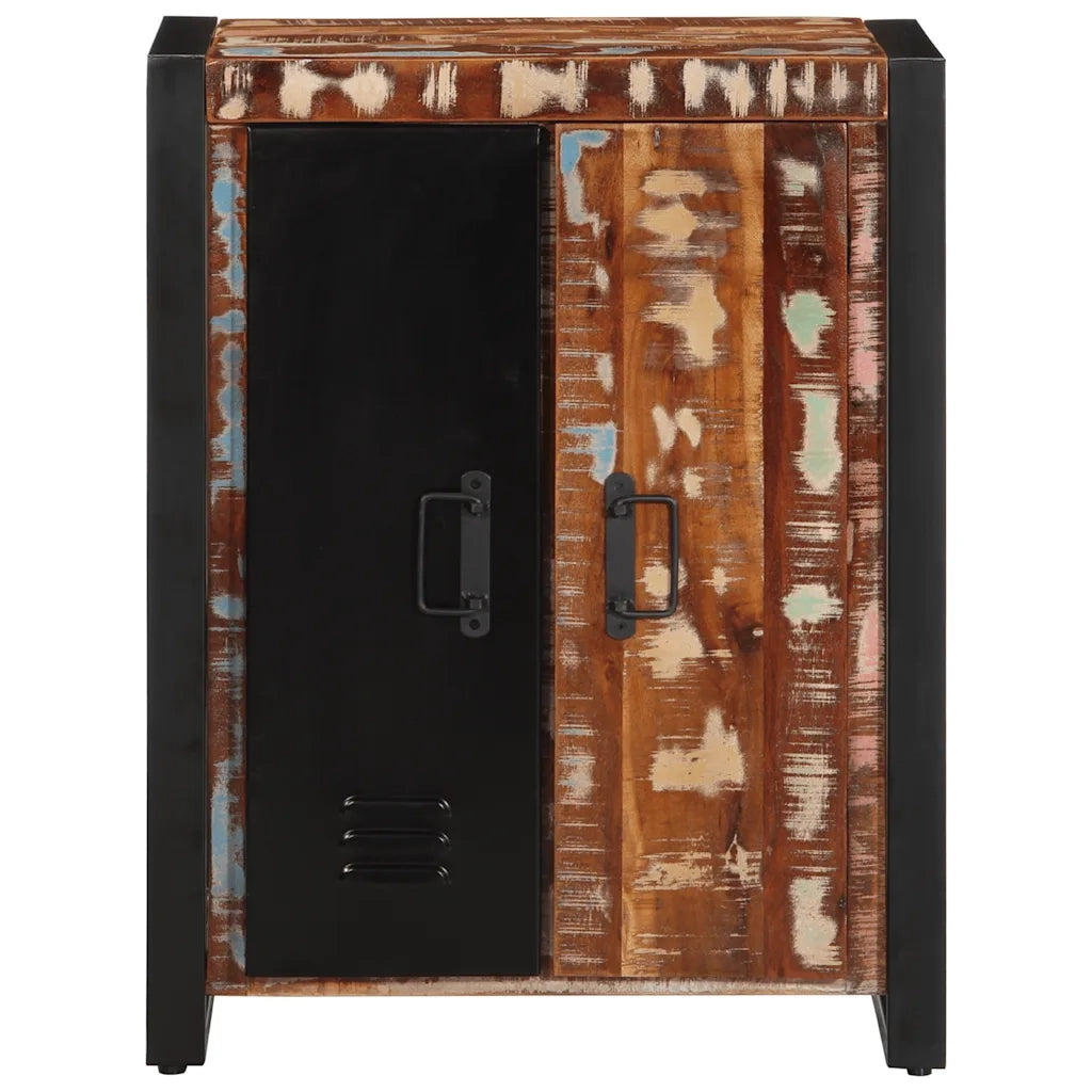 Credenza-Buffet-Armadio da cucina Multicolore 55x35x70 cm in Legno Massello Recupero 714711