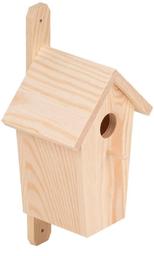 Casa per uccelli di legno - Protezione per uccelli - 1 pezzo - 14 x 12 x 30,5 cm