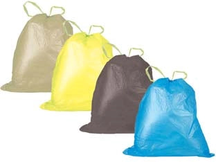 SACCO PATTUMIERA RACCOLTA DIFFERENZIATA CON MANIGLIE SCORREVOLI- - cm.70x110 in conf.pz.10, azzurro, gr.200 - 45 pezzi