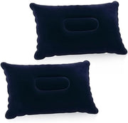 Set di cuscini gonfiabili da viaggio da 2 - Impermeabile - Cuscino per campeggio - Ergonomico - Per attività all'aperto - Cuscino a aria compressa