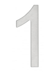 Numero 1 adesivo in acciaio inox, altezza 76 mm – THIRARD