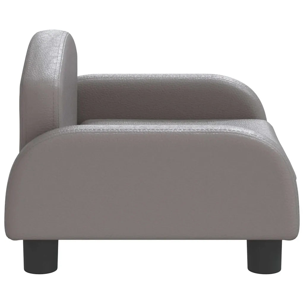 Divano per Bambini Grigio 50x40x30 cm in Similpelle 3196377