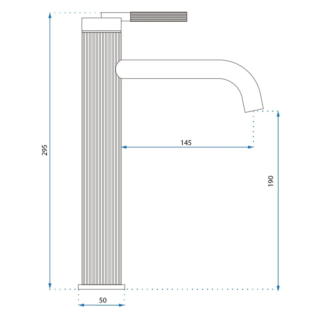 Rubinetto Da Lavabo Rea Argon Brush Nickel High