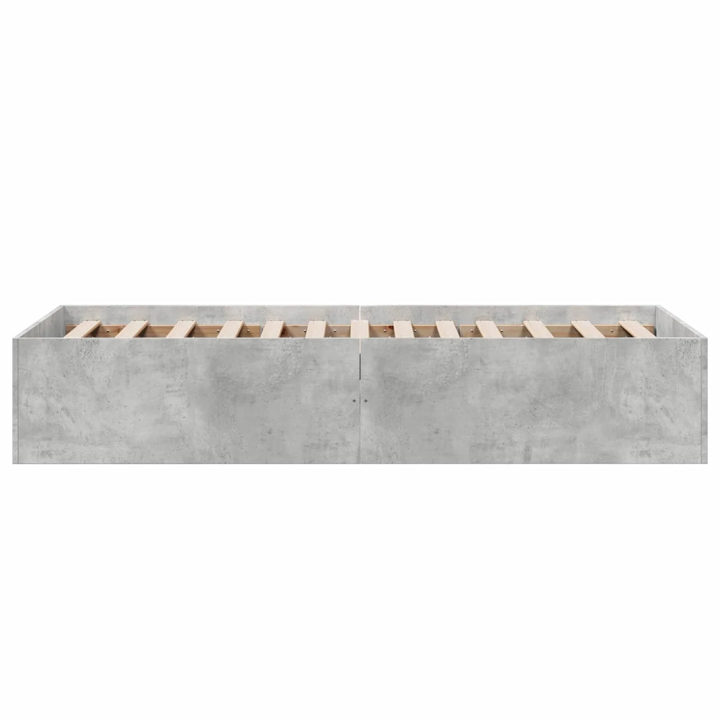 Struttura letto a pavimento Grigio Cemento 80 x 200 cm 3429546