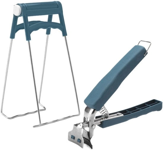 Set di tagliatelle per pizza in acciaio inossidabile - 2 pezzi - Maniglia antiscivolo - Protezione contro la bruciatura - Resistente al lavastoviglie - Aiuto in cucina - Assistente in cucina