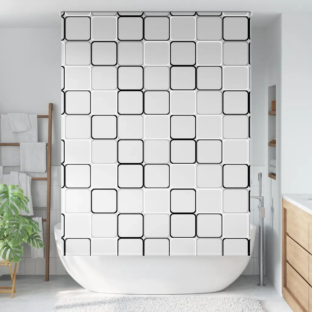 vidaXL Tenda a Rullo Doccia 160x240 cm Larghezza Tessuto 156 cm