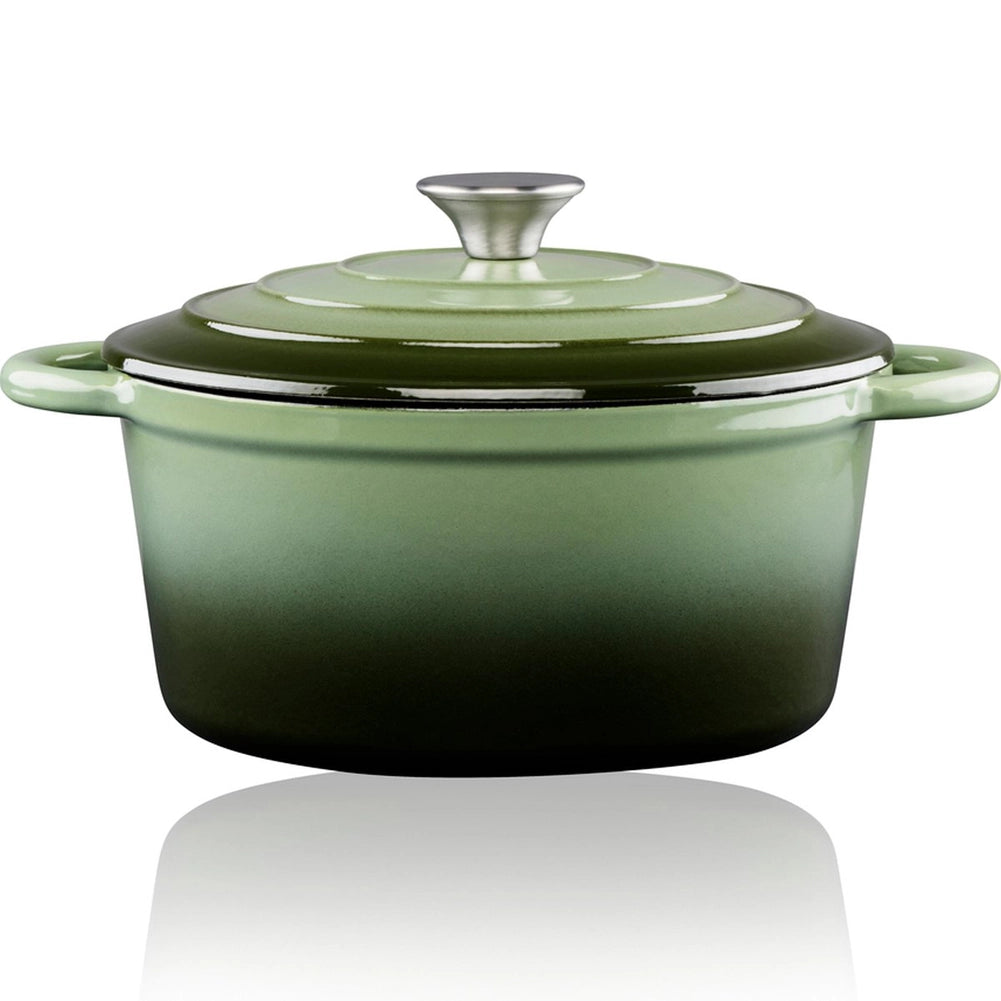 Casseruola con Coperchio Royalty Line Casseruola 24 cm Adatto a Tutti i Fornelli in Ghisa Verde