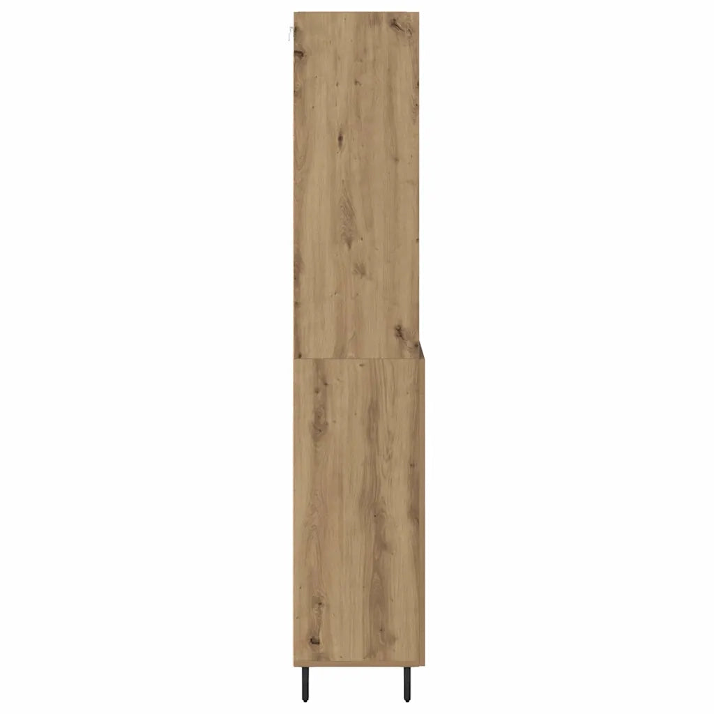 Credenza con Cassetto-Buffet-Armadio da cucina Rovere artigianale 69,5 x 34 x 180 cm 930463