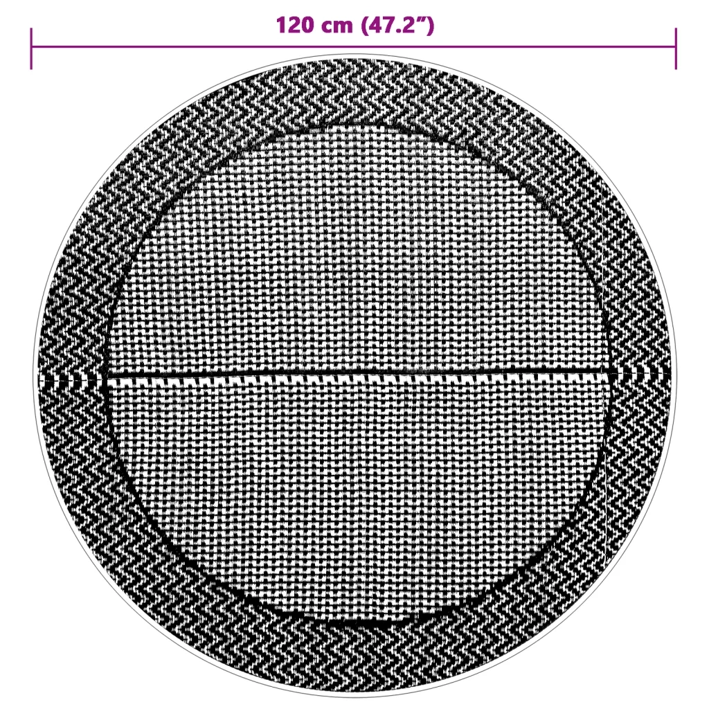 Tappeto da Esterno ARAKIL Grigio ?120 cm in PP CFW6817309