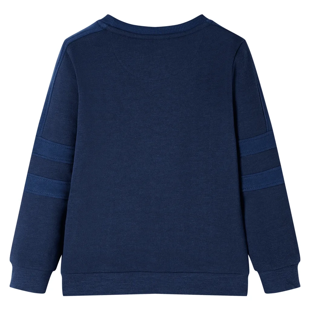 Felpa per Bambini Blu Marino Mélange 92 12659