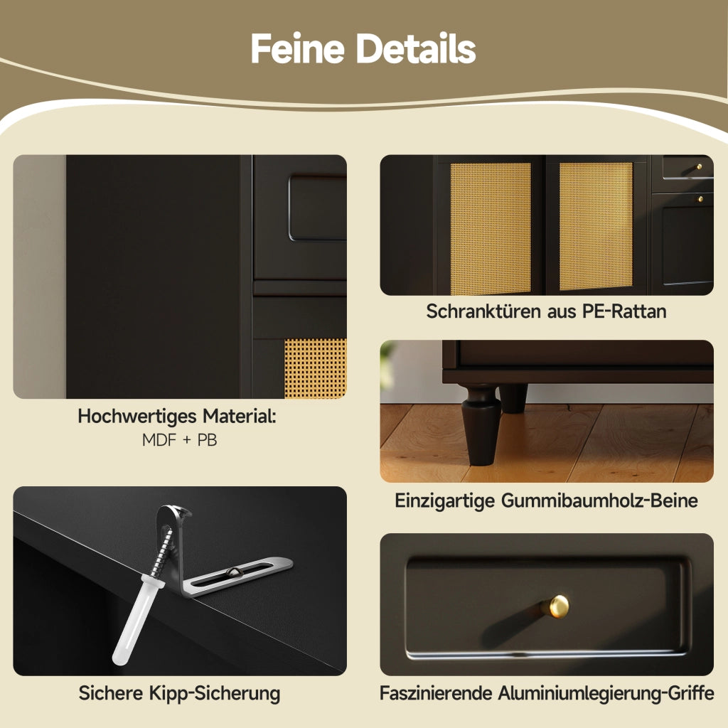 ARMADIO ALTO con LED e ante scorrevoli 120x45x195,5 cm Nero MDF
