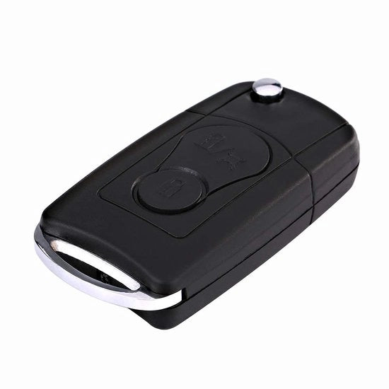 Sistema di Chiusura per Auto - Custodia Opaca - 2 Pulsanti - Adatto per Ssangyong Actyon/Kyron/Rexton - ABS Plastica/Metallo - Nero