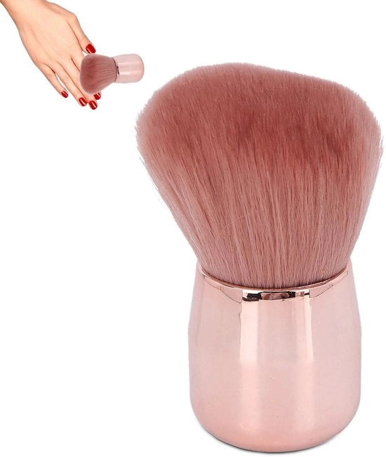 Kit di applicazione per unghie professionale - Pennello per unghie in plastica - Strumento per la cura delle unghie - Formato a palmo di mano - Disegno a forma di cappello - Adatto per uso professionale/casa - Pennello per unghie