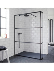 Box doccia walk-in con aletta fissa GRID 402 RIHO 120x200 cm