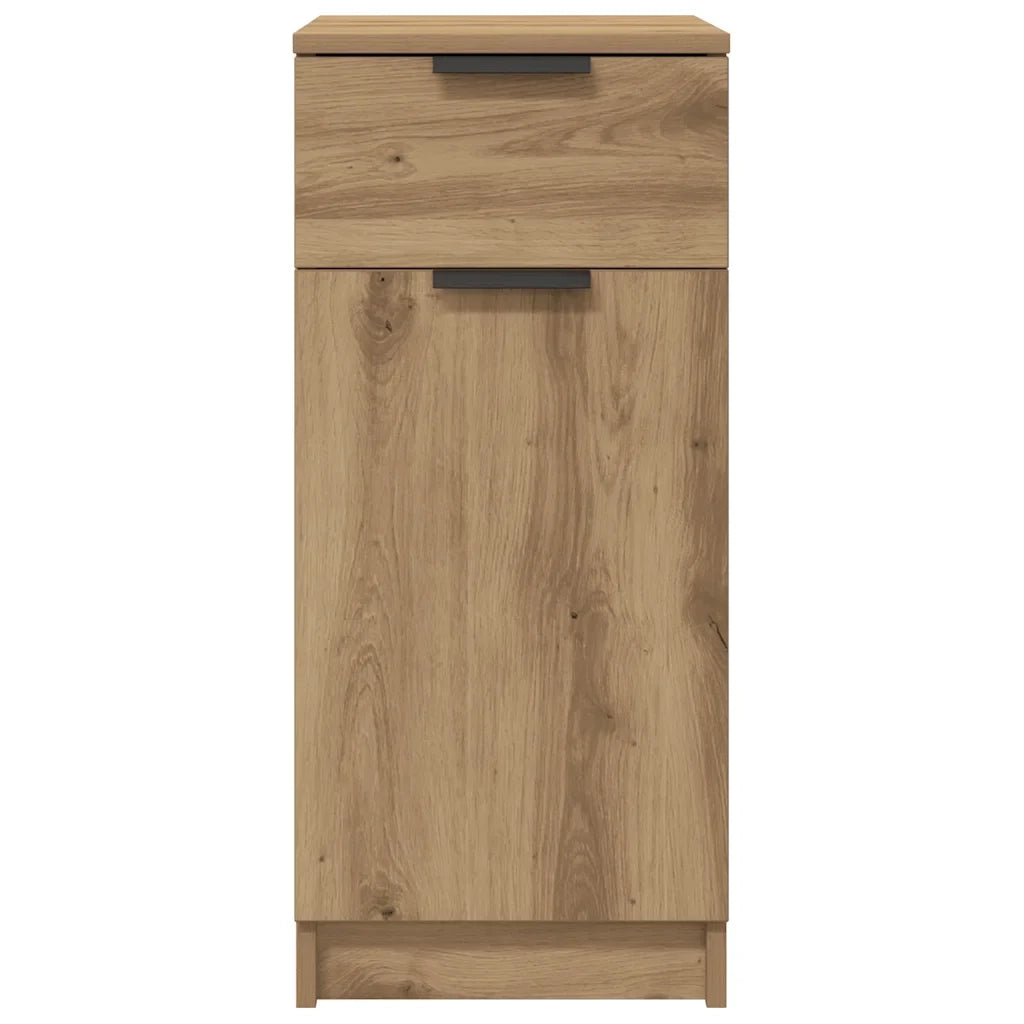 Mobile da ufficio moderno in rovere realizzato a mano versatile e contenitivo 33 x 50 x 75 cm legno composito beige 02_0050997